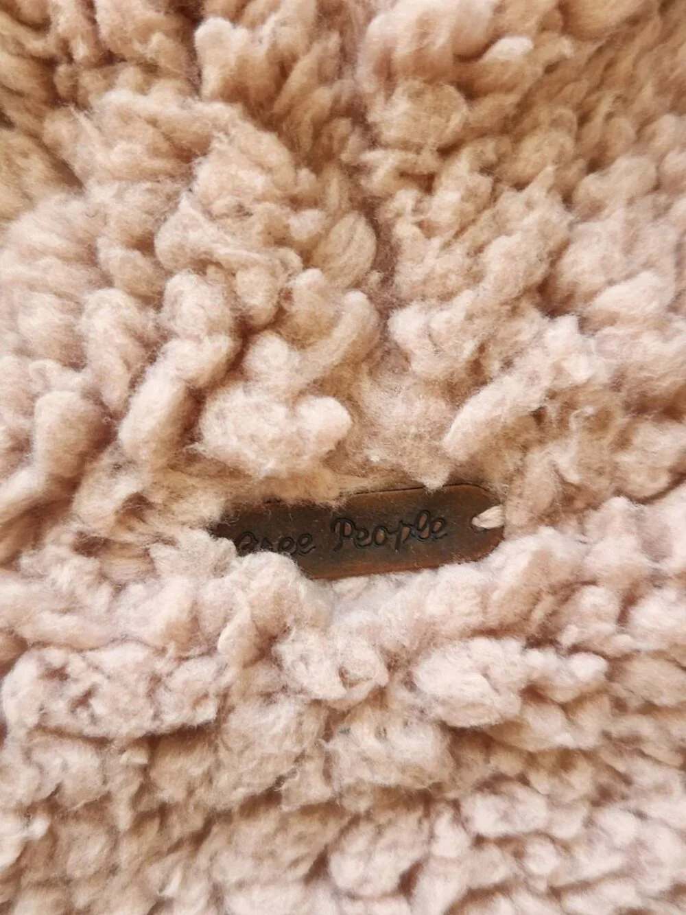 Free People Reversible Winter Chill Floral Sherpa Teddy Jacket Cardigan Cozy - Picture 6 of 10